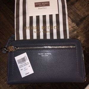 Henri Bendel Crosby Wallet - Nine Iron Color